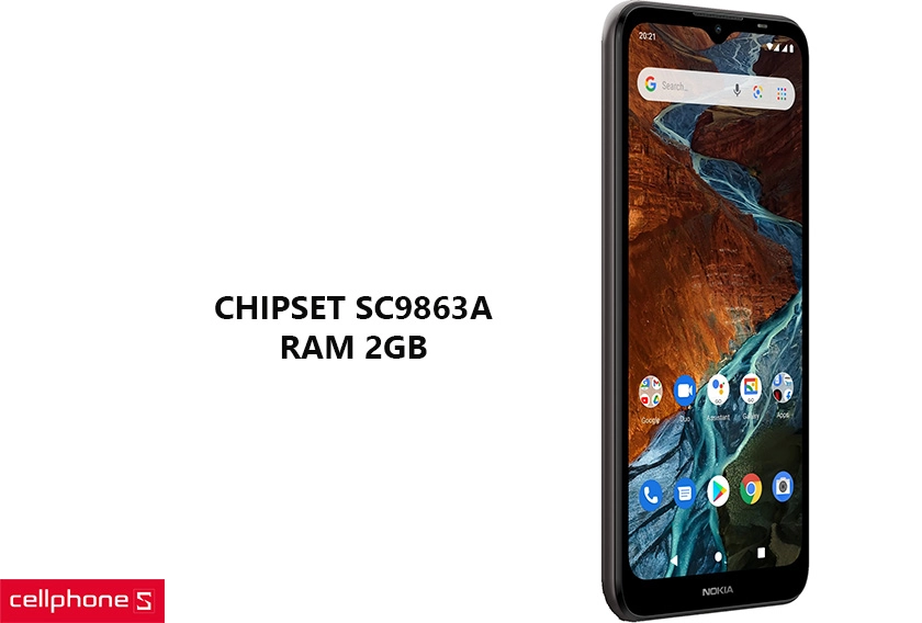 Nokia C10 ổn định với chip SC9863A, hệ điều hành Android 11