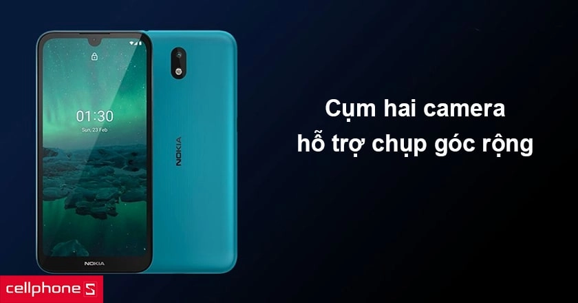 Trang bị chip Snapdragon 450 và cụm hai camera sắc nét