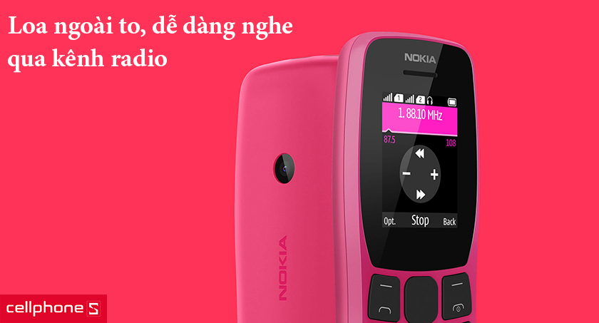 loa ngoài to, dễ dàng nghe qua kênh radio
