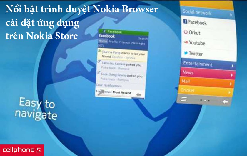 Nổi bật với trình duyệt Nokia Browser, cài đặt đa ứng dụng trên Nokia Store
