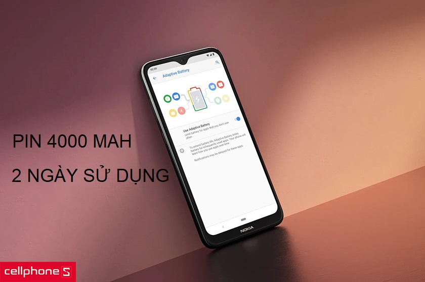 Dung lượng pin 4000 mAh cho 2 ngày sử dụng