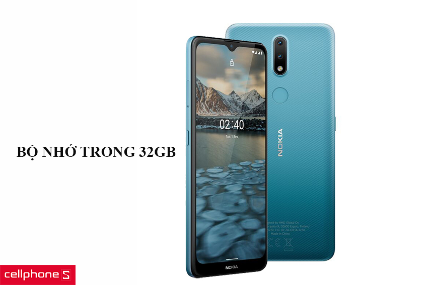 Bộ nhớ trong lên đến 32Gb