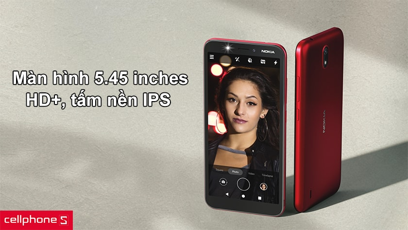 Màn hình kích thước 5.45 inches, độ phân giải HD+, tấm nền IPS