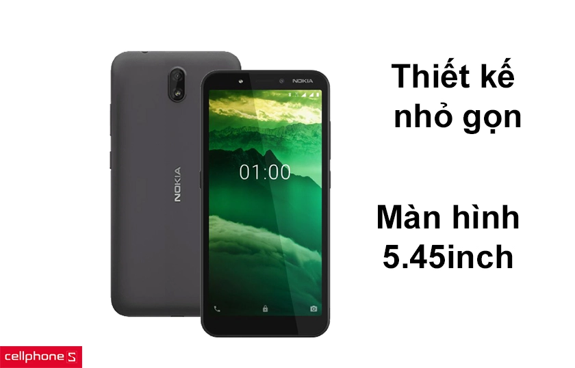 Thiết kế nhỏ gọn chất liệu bền bỉ, màn hình 5.45 inch