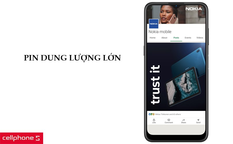 Pin “trâu”, có thể sử dụng lên đến 3 ngày liền