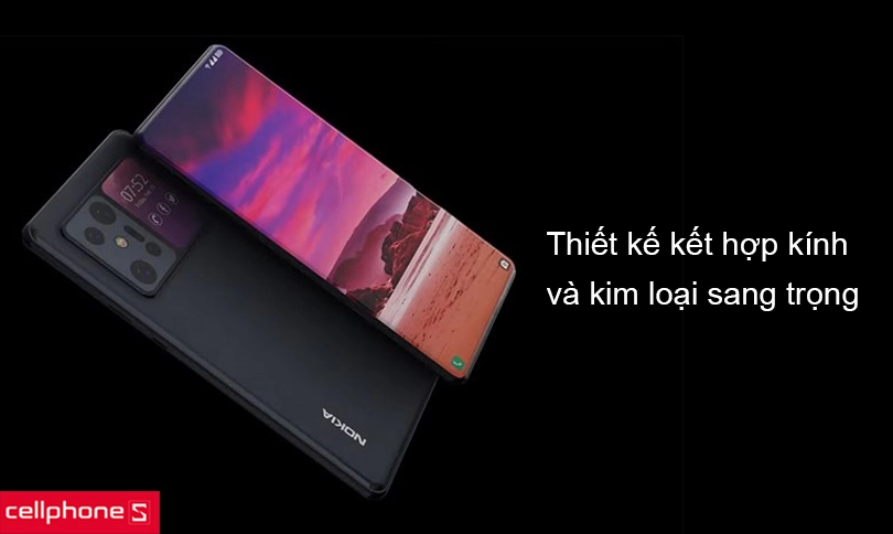 Thiết kế sang trọng với sự kết hợp kim loại và kính