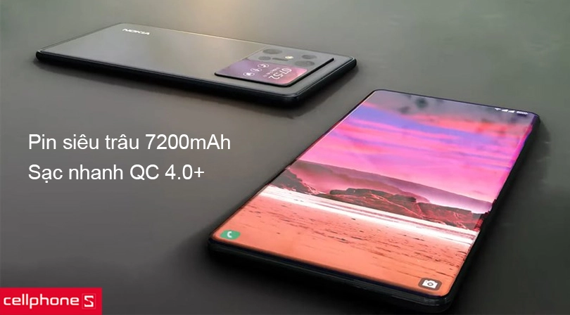 Viên pin siêu “trâu” 7200mAh và sạc nhanh tích hợp trải nghiệm xuyên suốt ngày dài