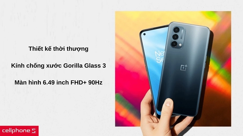 Thiết kế thời thượng và bền chắc, màn hình Full HD+ 90 Hz