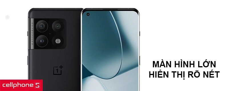 Màn hình lớn, tấm nền AMOLED hiển thị rõ nét