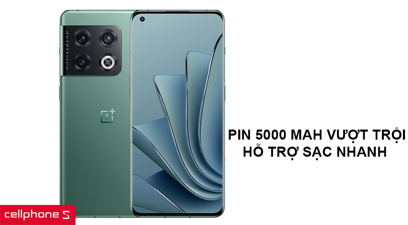 Pin 5000 mAh vượt trội, hỗ trợ sạc nhanh 50W