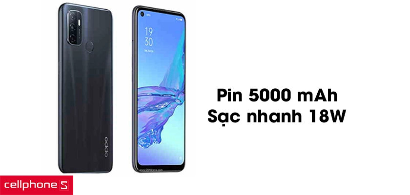 Dung lượng pin 5000mAh, cho thời gian sử dụng lâu dài