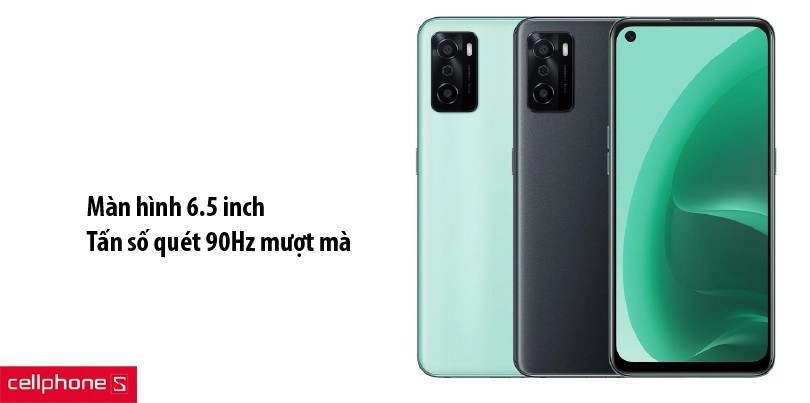 Màn hình đục lỗ 6.5 inch, tần số quét 90Hz