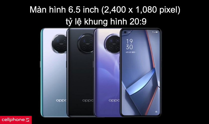 Màn hình 6.5 inch (2,400 x 1,080 pixel), tỷ lệ khung hình 20:9