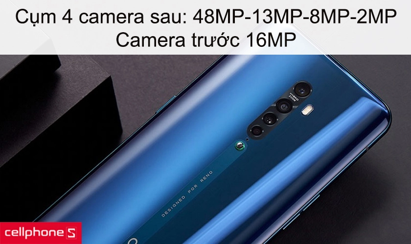 Cụm 4 camera sau: 48MP-13MP-8MP-2MP, camera trước 16MP
