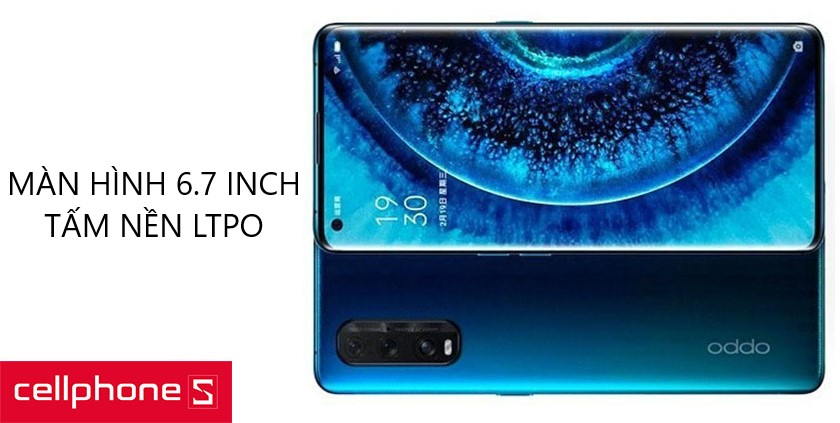 Màn hình AMOLED 6,7 inch với tấm nền LTPO