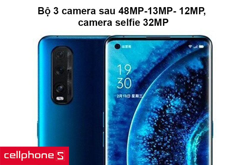 Bộ camera phía sau 3 chiếc, camera selfie 32MP