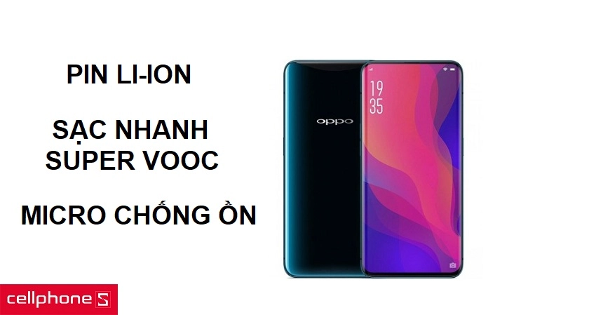 Pin Li-Ion sạc siêu nhanh Super VOOC, hỗ trợ nhiều định dạng âm thanh