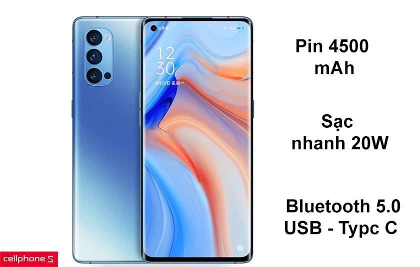 Pin 4500 mAh, sạc nhanh 20W, truyền tải kết nối mới