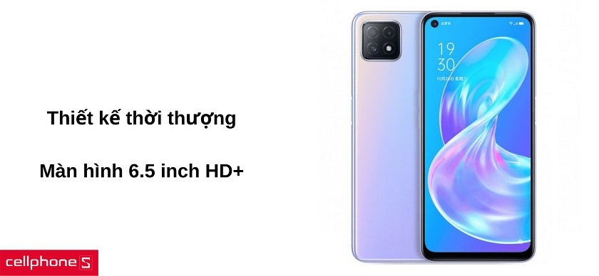 Vẻ ngoài cá tính, màn hình 6.5 inch HD+ giải trí thoải mái