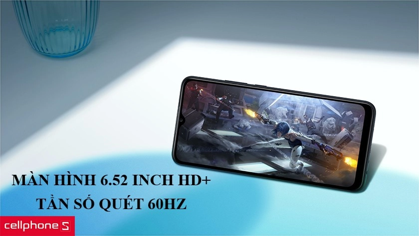 Vẻ ngoài cá tính, màn hình 6.5 inch HD+ giải trí thoải mái
