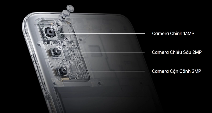 Cụm 3 camera tuyệt vời ở mặt sau