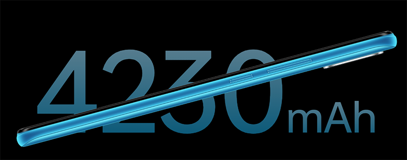 Pin 4230 mAh thoải mái sử dụng, cổng sạc microUSB