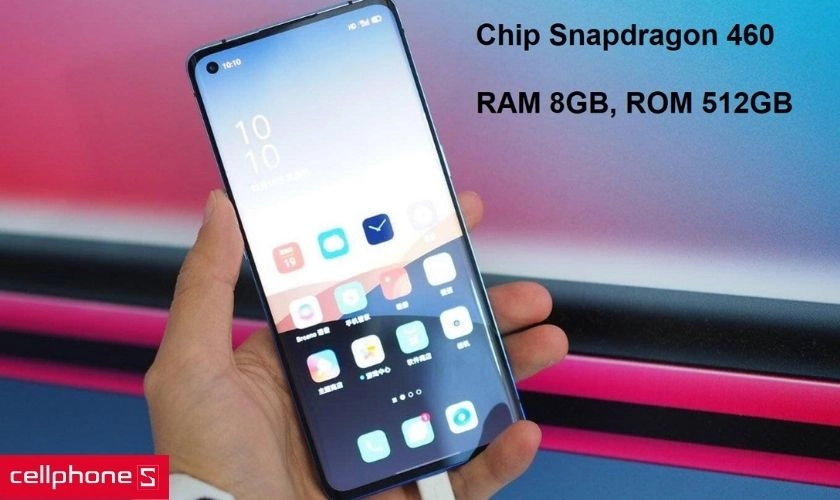 Được trang bị chip Snapdragon 460 và RAM lên đến 8GB cùng ROM 128GB