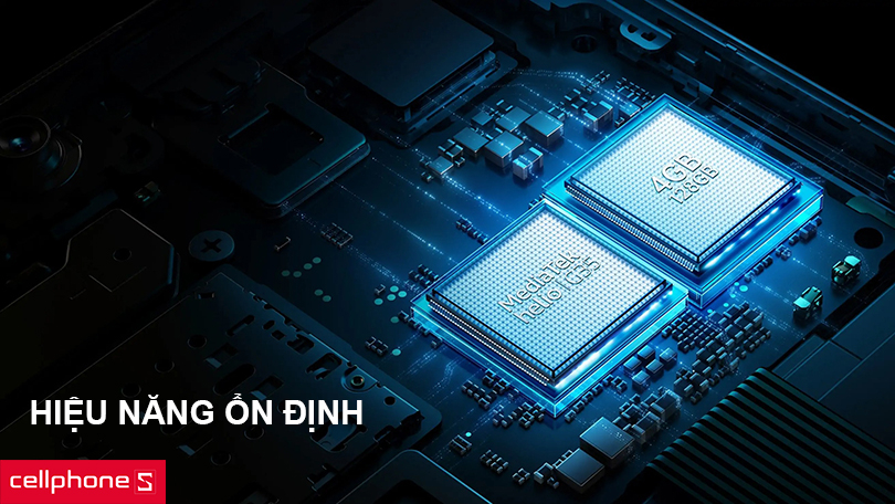 Hiệu năng ổn định, đáp ứng tốt nhu cầu chơi game với chip Helio G35