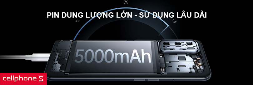 Pin khủng, trải nghiệm cả ngày dài