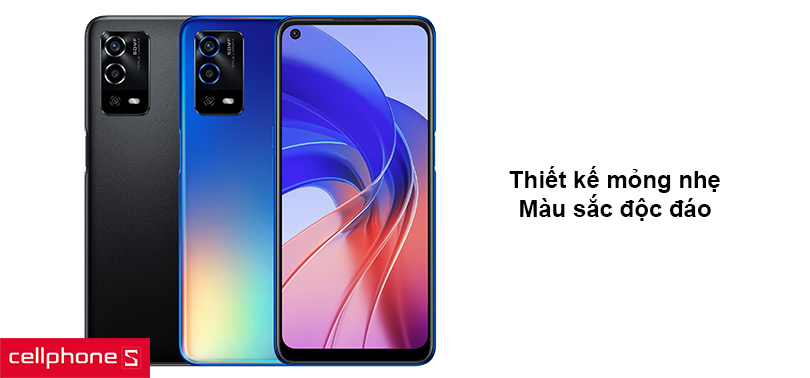 Thiết kế mỏng nhẹ, màu sắc độc đáo