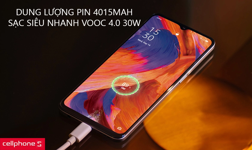 Pin 4015 mAh, công nghệ sạc nhanh