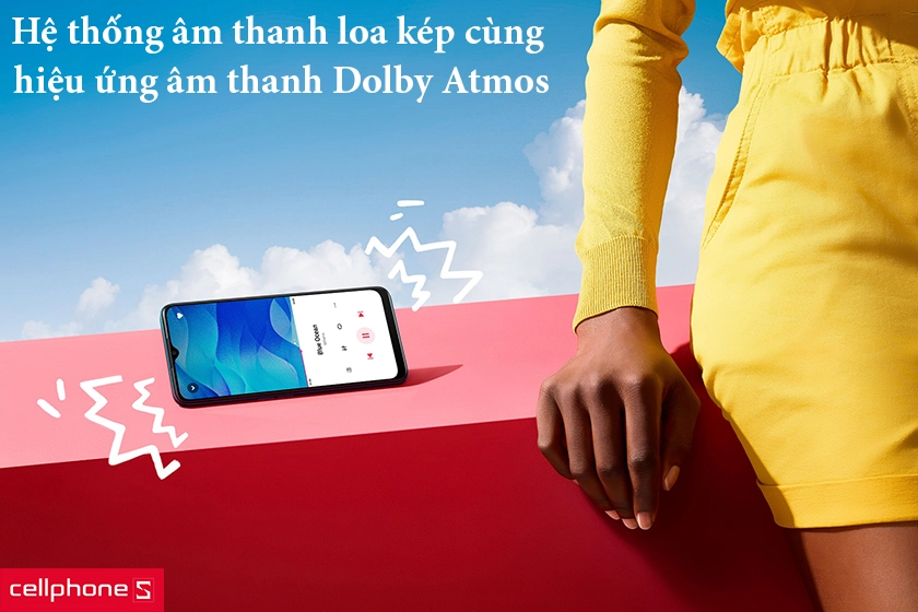 máy được hãng trang bị hệ thống loa kép (Dual Stereo)