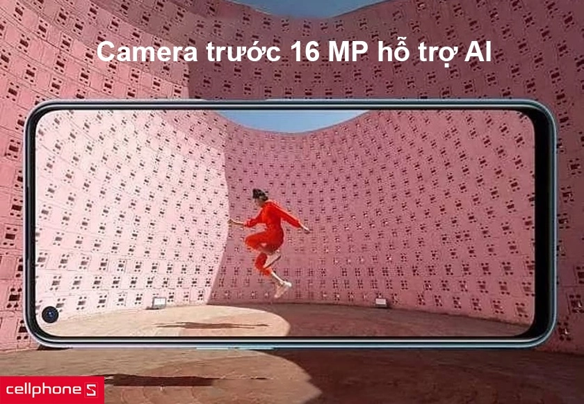 camera trước có độ phân giải 16 MP