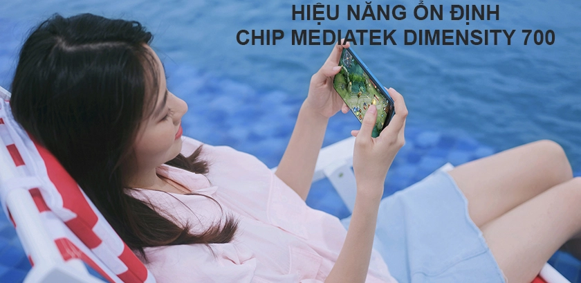 Hiệu năng ổn định với con chip MediaTek Dimensity 700