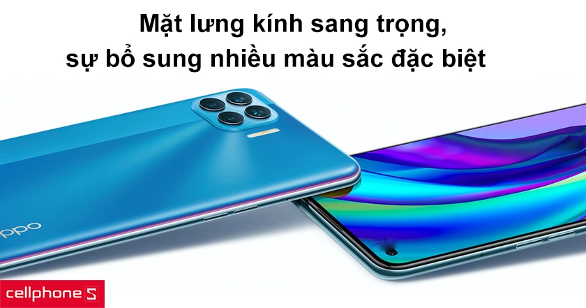 Mặt lưng kính sang trọng, sự bổ sung nhiều màu sắc đặc biệt