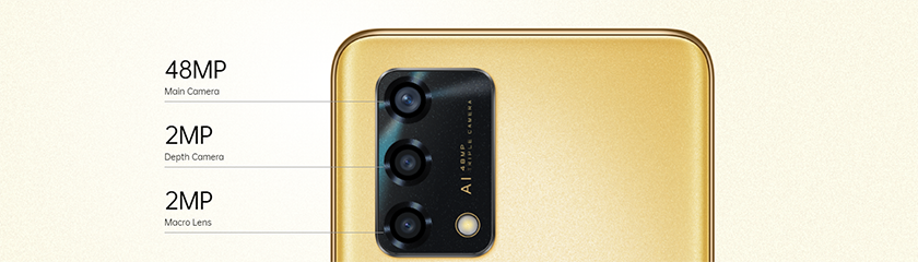 Cụm camera sau chất lượng với camera chính 48MP