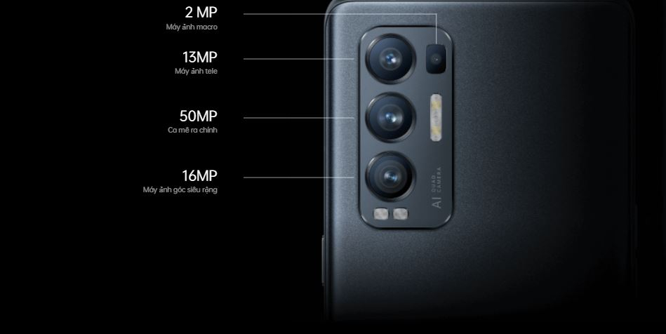 Bộ tứ camera sau 64MP cho khả năng chụp ảnh chuyên nghiệp