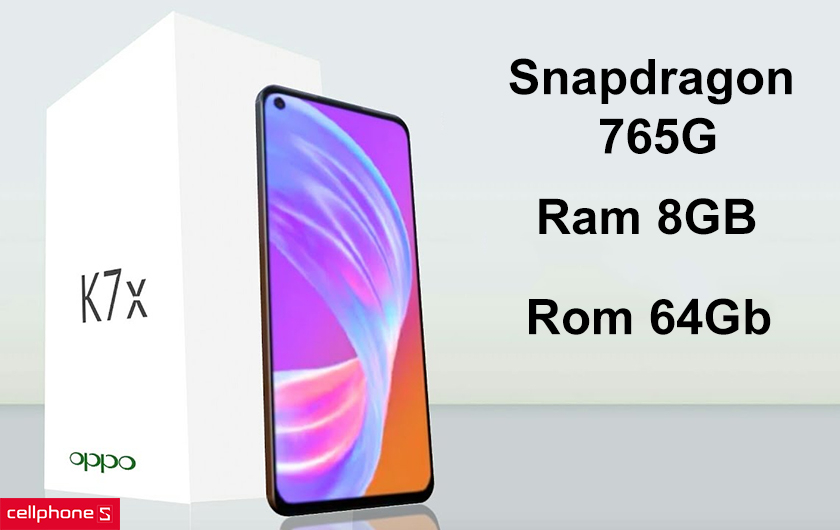 Cấu hình mạnh mẽ, ram 8GB bộ nhớ trong lên đến 64Gb