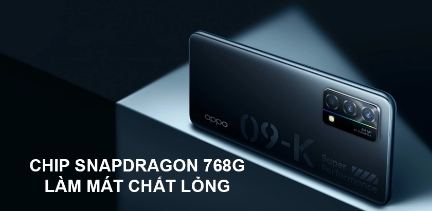 Sức mạnh cung cấp bởi Snapdragon 768G, tản nhiệt chất lỏng