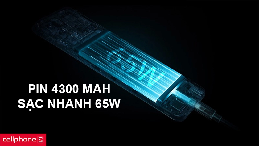 Viên pin 4300 mAh và hỗ trợ công nghệ sạc nhanh