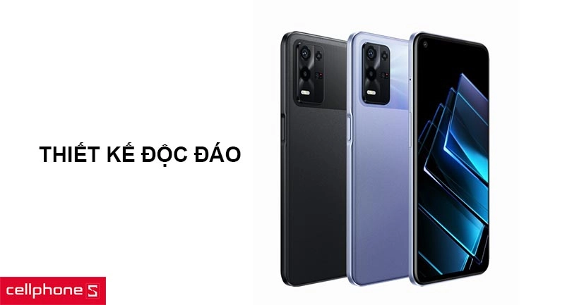 Thiết kế độc đáo với hai tone màu, cụm camera thiết kế nổi bật