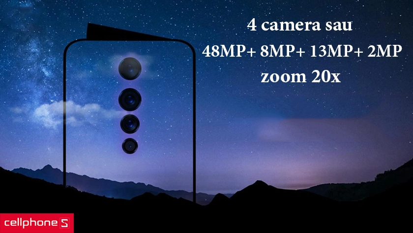 Oppo Reno 2 được trang bị tới bốn camera sau