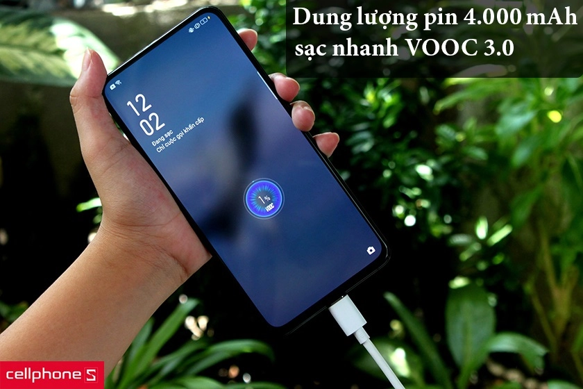 Dung lượng pin nâng cấp 4.000 mAh và công nghệ sạc nhanh VOOC 3.0