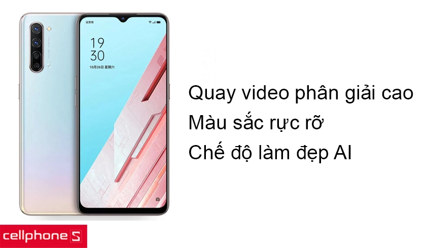 Hỗ trợ quay video độ phân giải cao với màu sắc rực rỡ