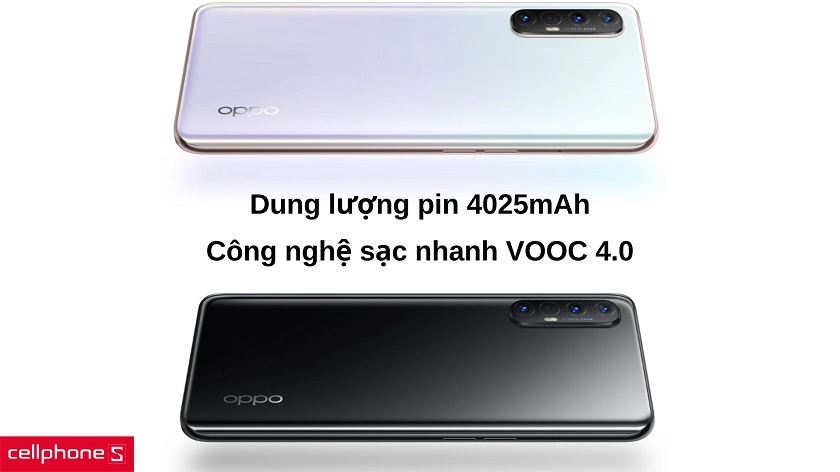 Dung lượng pin 4025mAh kèm sạc nhanh VOOC 4.0