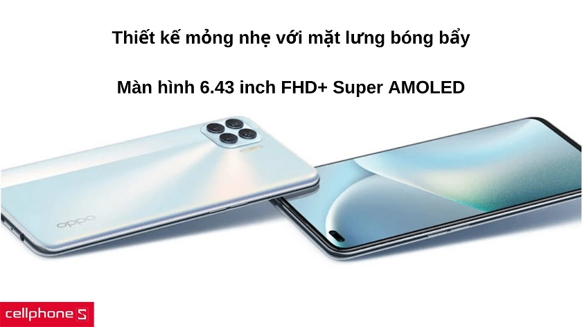 "Siêu mỏng & siêu nhẹ" với thiết kế bóng bẩy cùng màn hình 6.43 inch FHD+