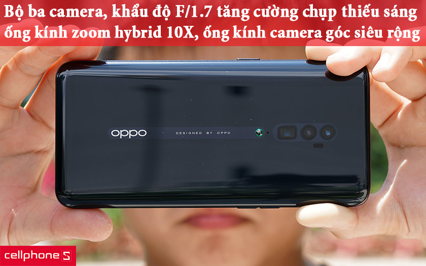 bộ ba camera độ phân giải “khủng” 48MP F/1.7+ 13MP F/3.0+ 8MP F/2.2