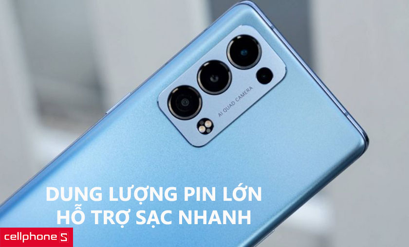 Pin khủng, hỗ trợ công nghệ sạc nhanh SuperVOOC 65W siêu tốc