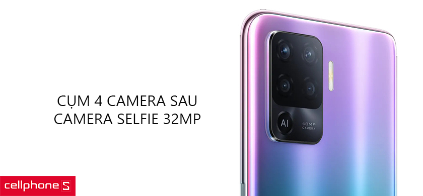 Cụm 4 camera sau, camera selfie 44MP