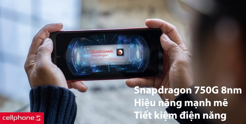 Vi xử lý Snapdragon 750G ấn tượng trong phân khúc